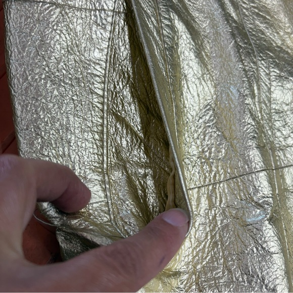 Rocco D’Amelio Vintage Gold Metallic Blazer - Picture 3 of 7